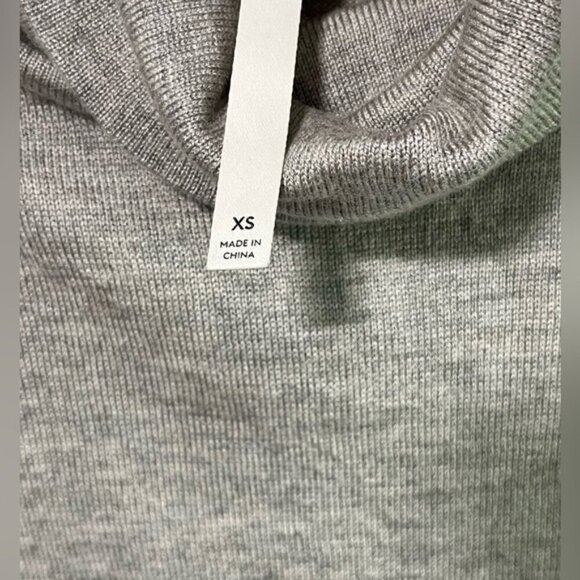 The Group Babaton XS Grey Knit Midi Dress with Tie Back - Picture 3 of 13